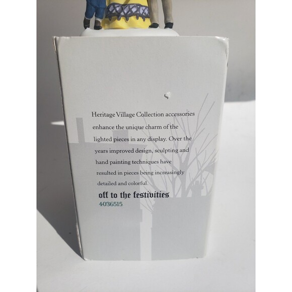 Department 56 Accessories Off To The Festivities Dickens Village Series 4036515 - Picture 13 of 14